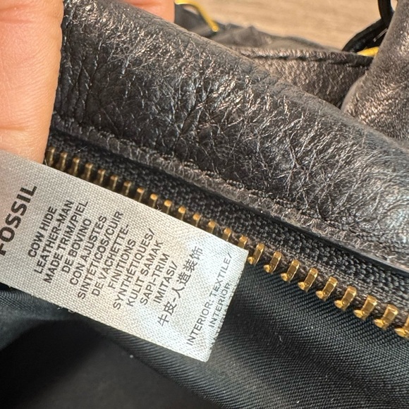 Fossil Convertible Parker Small Pebbled Black  Leather backpack $345 - Picture 10 of 10